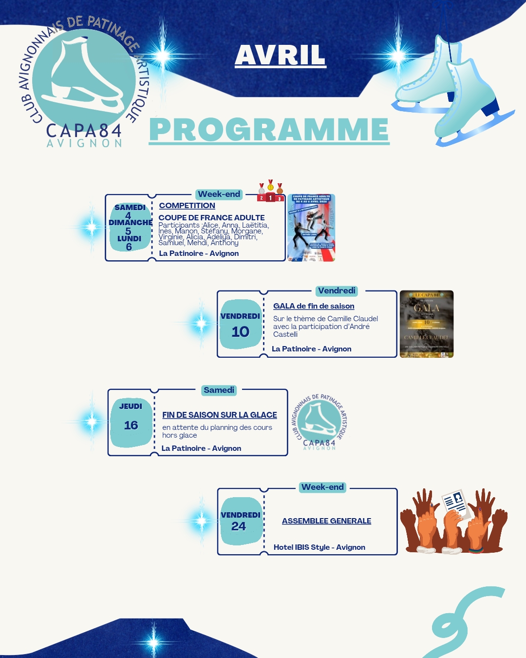 Programme d&rsquo; Avril 2026